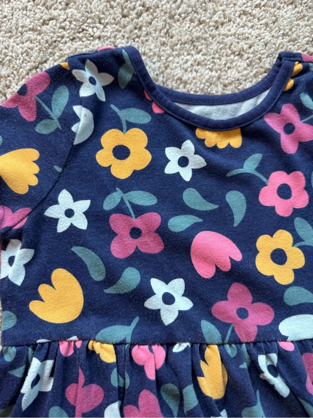 Girls Dress Lot Size 4T Dress bundle Green Eyelet Floral Short Sleeve Fall dress